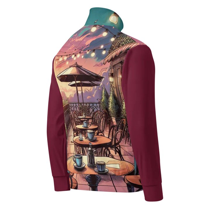 Sunset Terrace Unisex Track Jacket | AI Design product image (2)