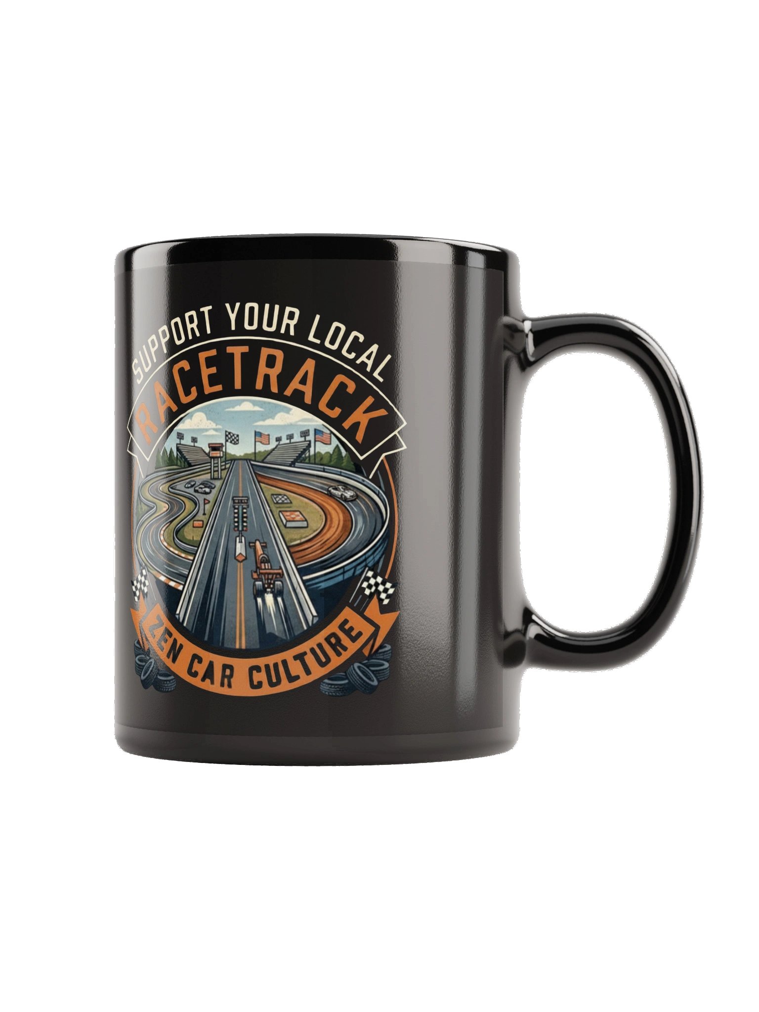 THE HEART OF RACING – SUPPORT YOUR LOCAL RACETRACK MUG product image (5)