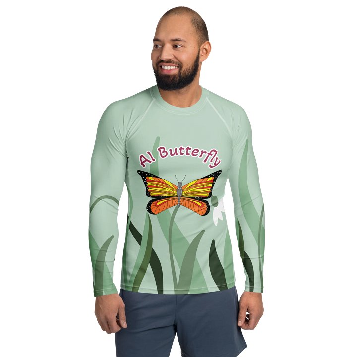 AI Butterfly Men's Rash Guard product image (1)