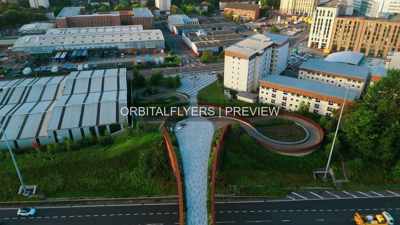Glasgow Aerial 07 | 1080p Stock Footage product image (1)