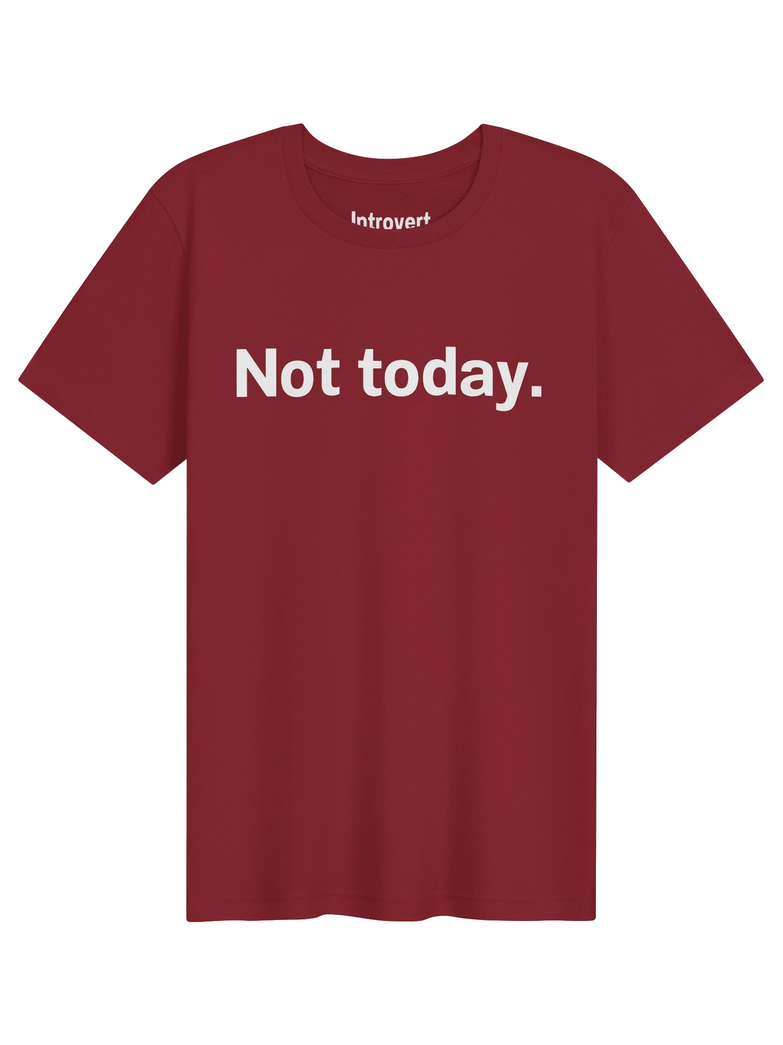 Not today. Unisex T-Shirt product image (1)