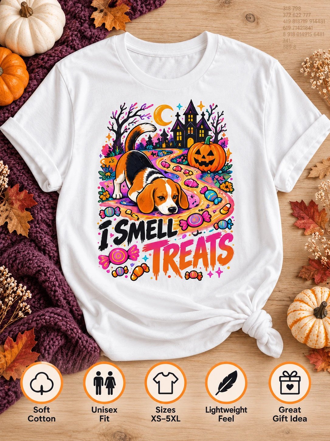 Beagle Halloween T-Shirt – I Smell Treats product image (3)