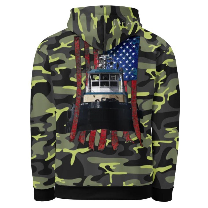 AF - Tug Pacific Titan (Green Camouflage) – Performance Marine Wear | Twin Anchor Apparel North Current Line product image (1)