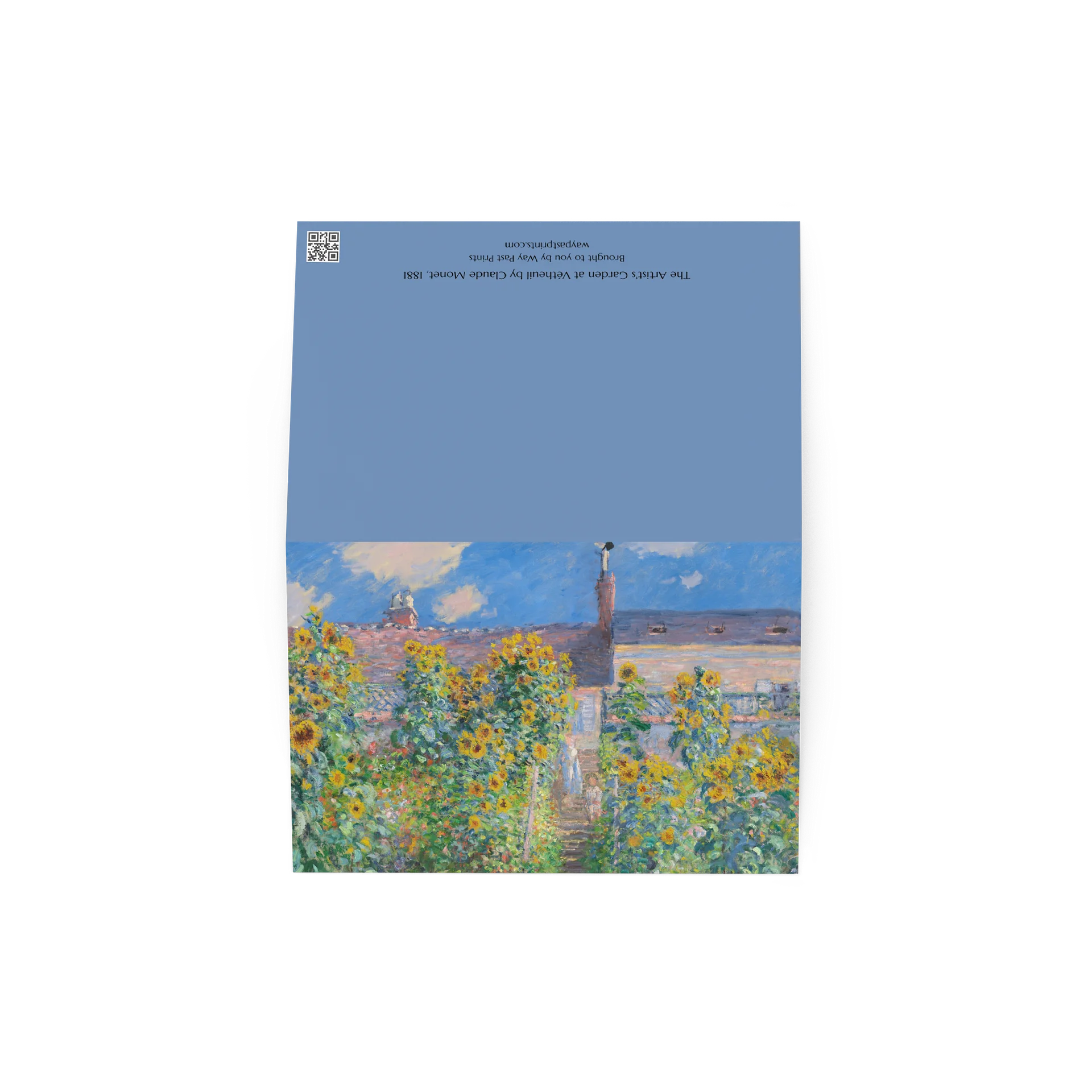The Artist's Garden at Vétheuil (Claude Monet) Greeting Card product image (3)