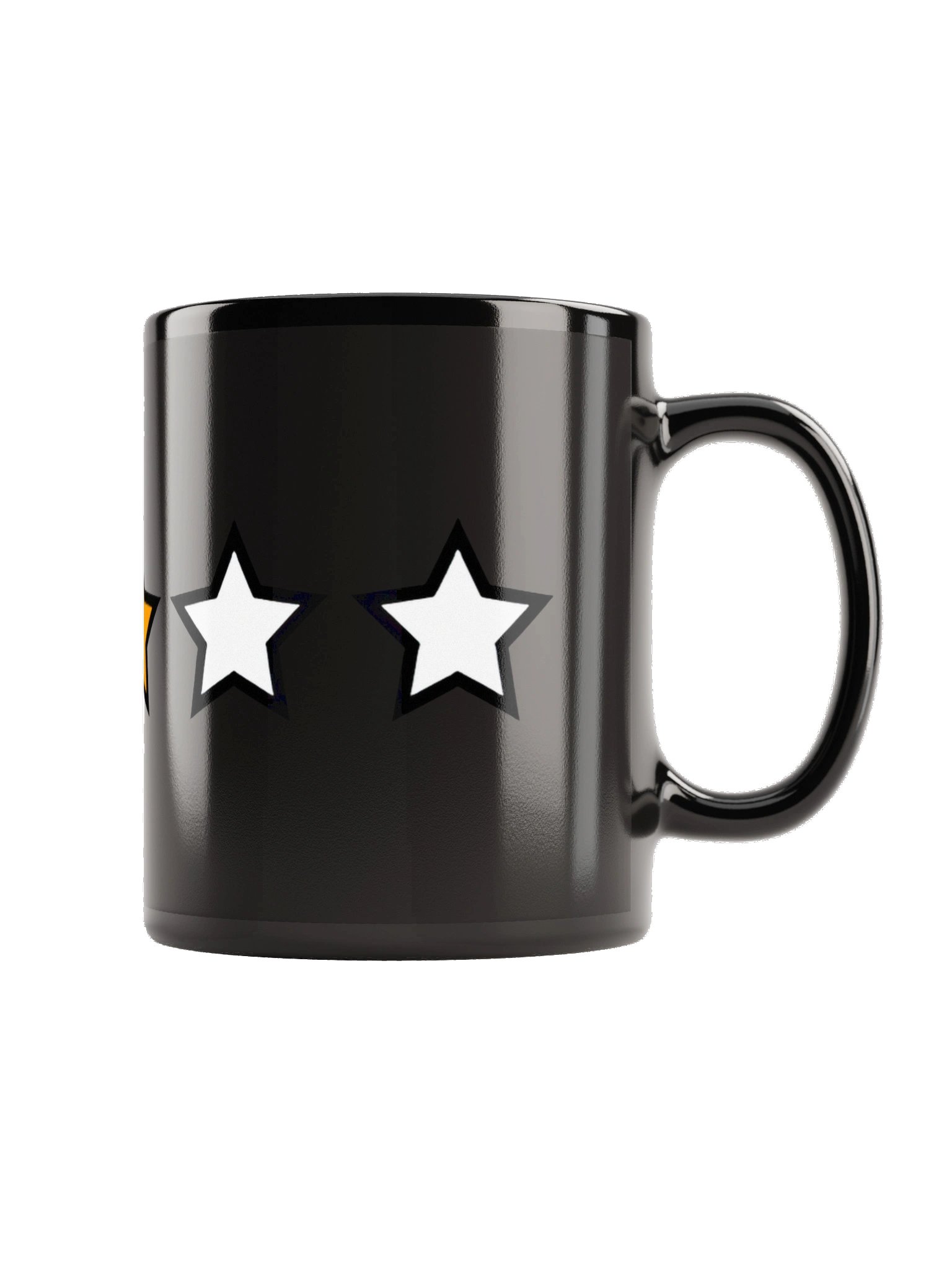 5-Star Rating Glossy Black Mug product image (6)