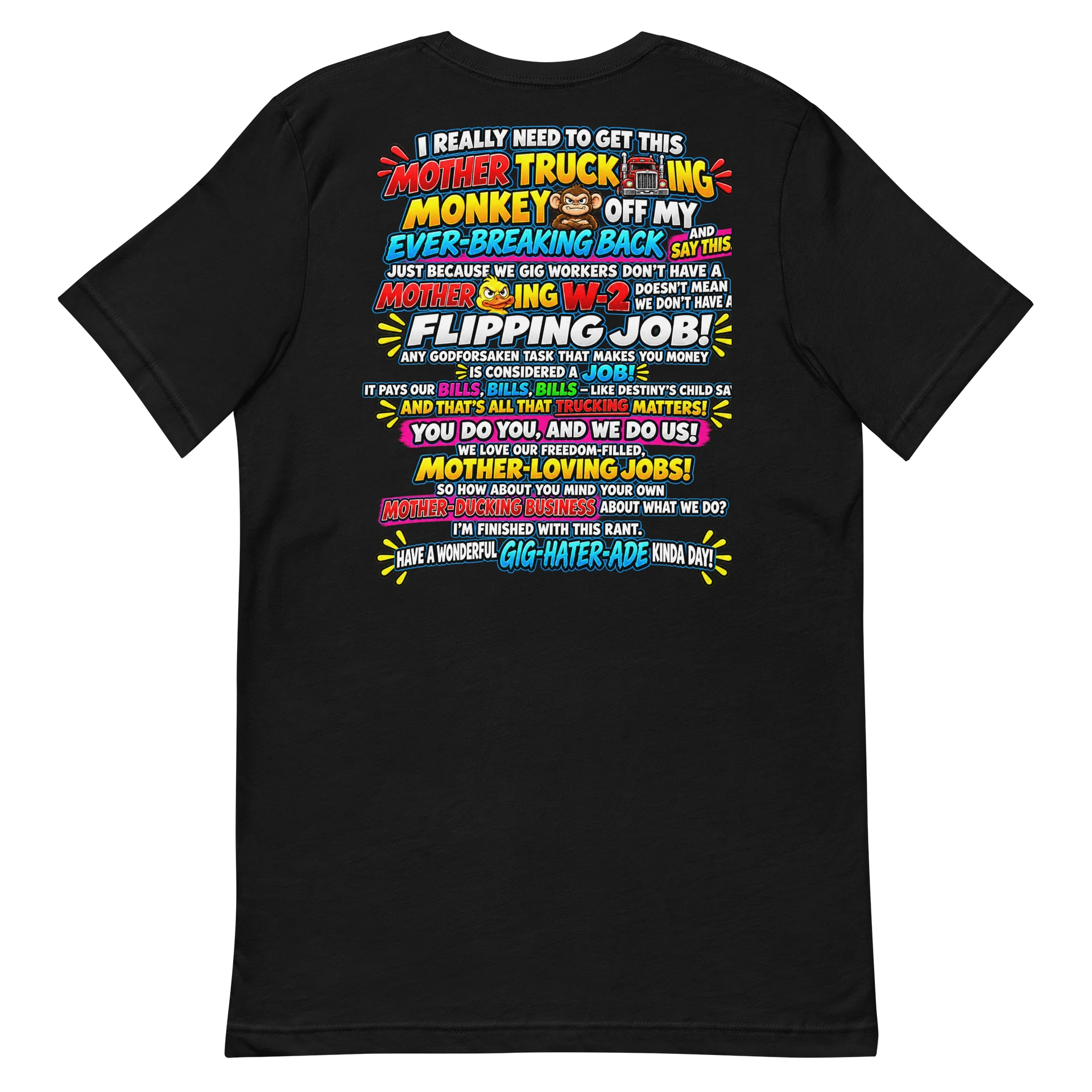 ⭐ Gig Hater-Ade — Gig Worker Rant Tee product image (6)