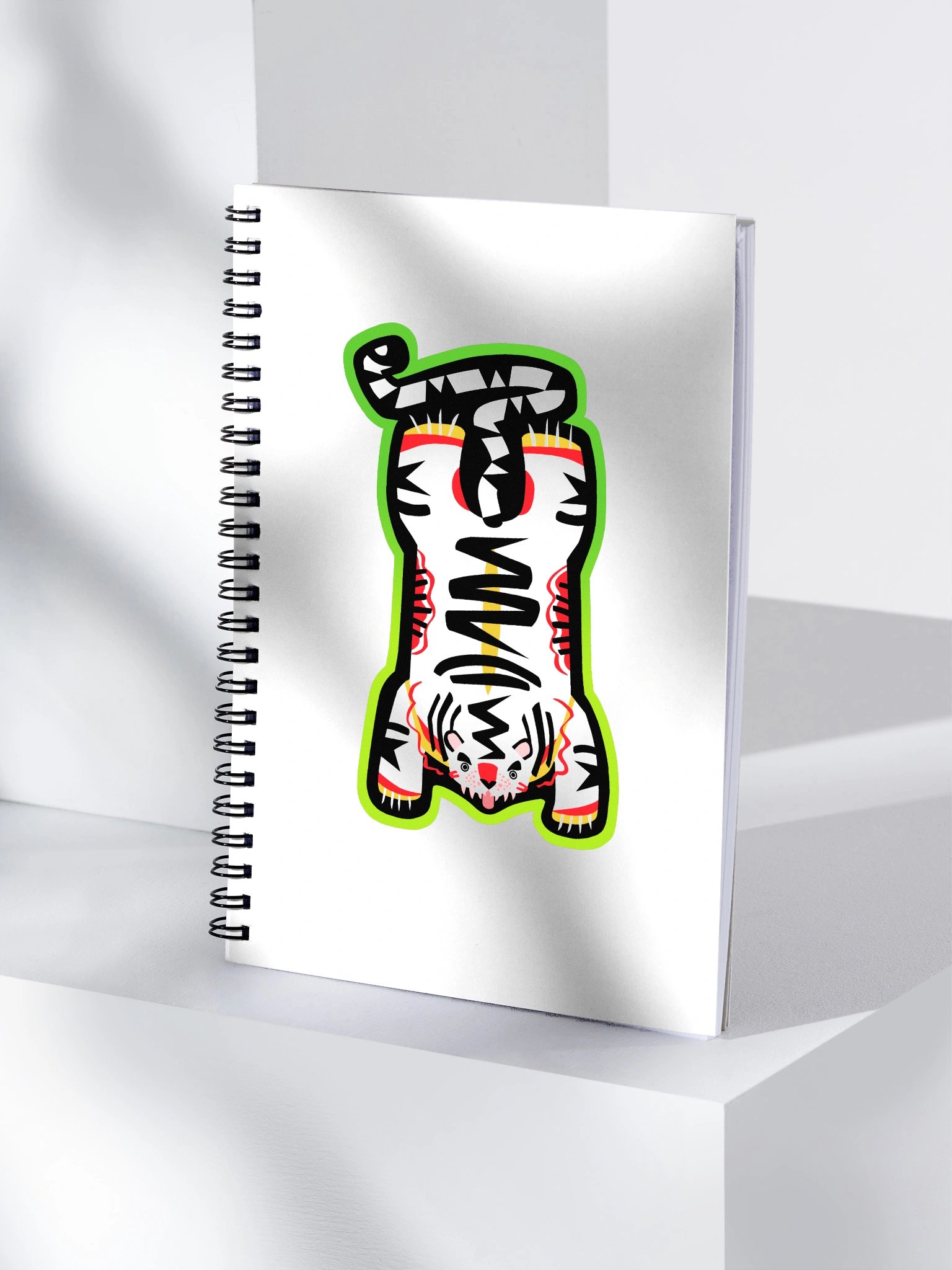 Orange and Lime Tiger Notebook product image (4)