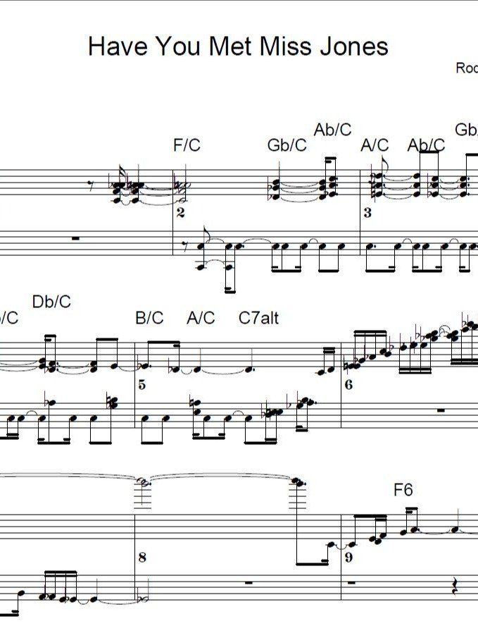 Have You Met Miss Jones - Piano sheet music product image (1)