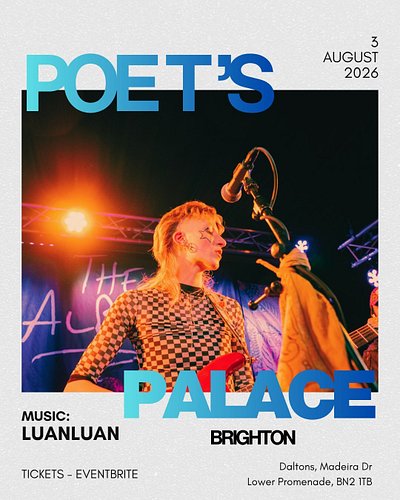 HOLA everybody <3 got any post Brighton Pride plans next Monday 3/8? 🗣️🏳️‍⚧️🏳️‍🌈 I feel very honoured to be sharing my music ...