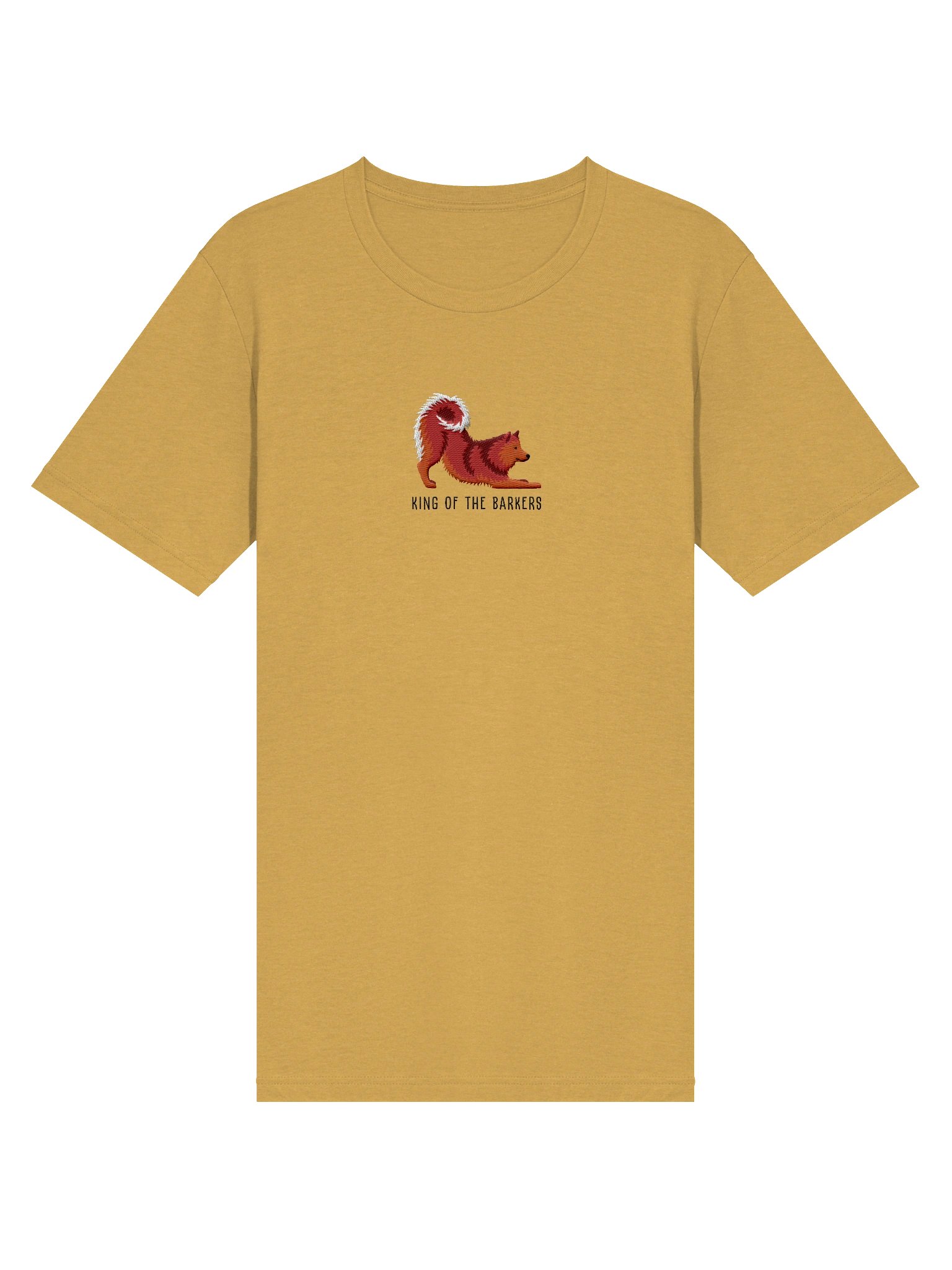 King of the Barkers T-Shirt(Embroidered) of a Finnish Spitz(Red) product image (51)
