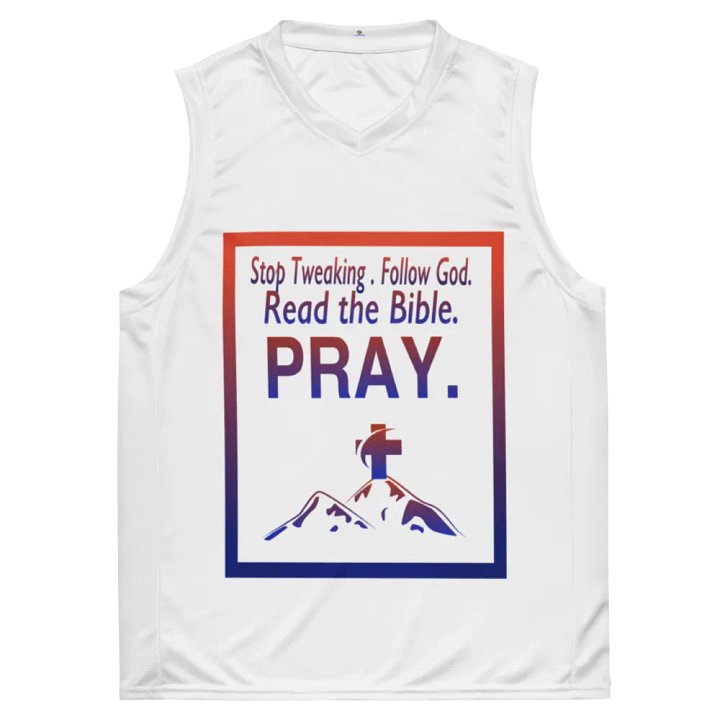 Cool-Dry Recycled Unisex Basketball Jersey (follow God) product image (2)