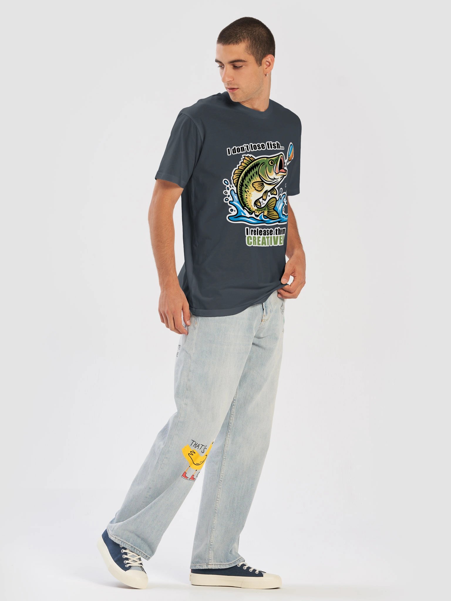 T-Shirt: "I don't lose fish... I release them Creatively" product image (45)