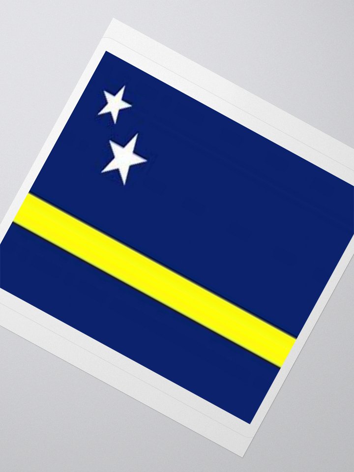 Curaçao Flag Sticker | Two Stars Design | Durable Vinyl | 3 Sizes product image (5)