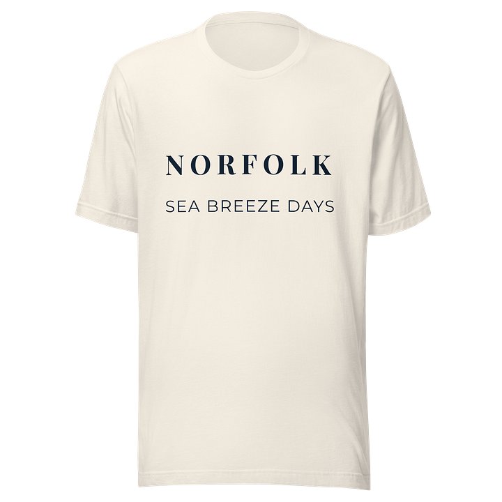Norfolk Sea Breeze Days T-Shirt | Minimalist Norfolk Coastal Lifestyle Clothing product image (1)