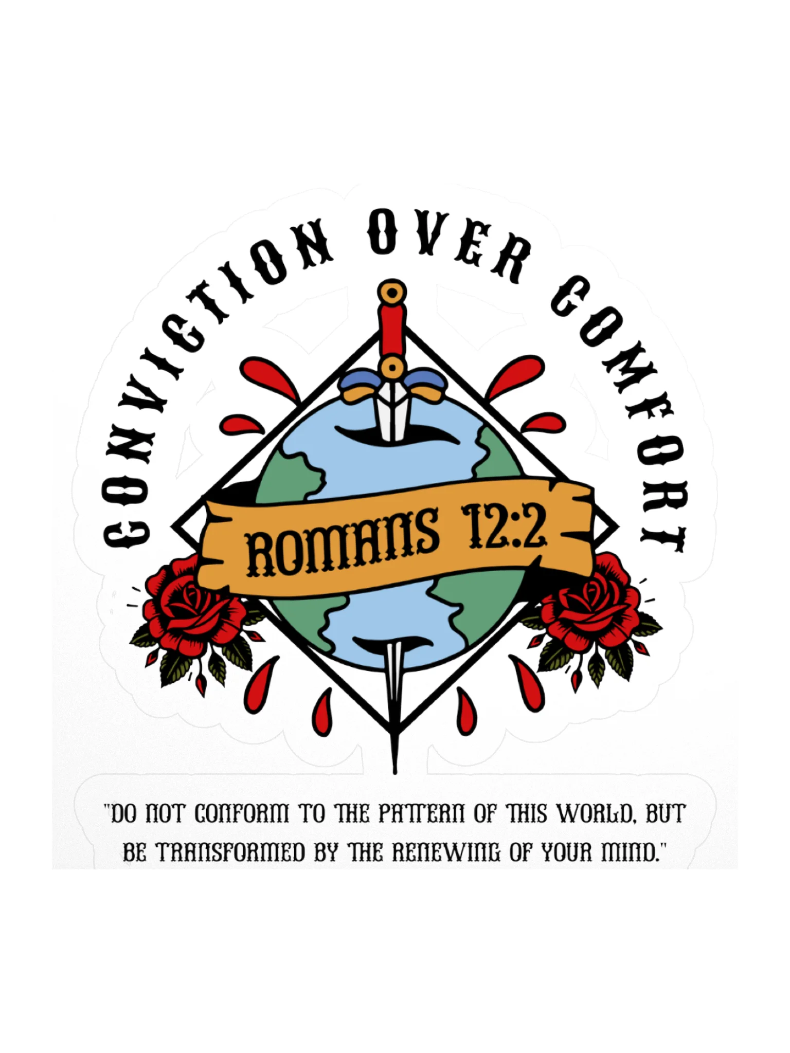 Conviction Over Comfort Sticker product image (2)