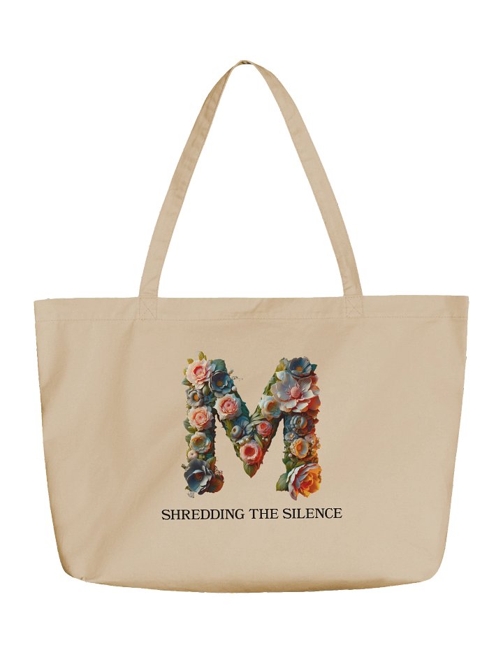 Floral Monogram M Tote Bag product image (1)