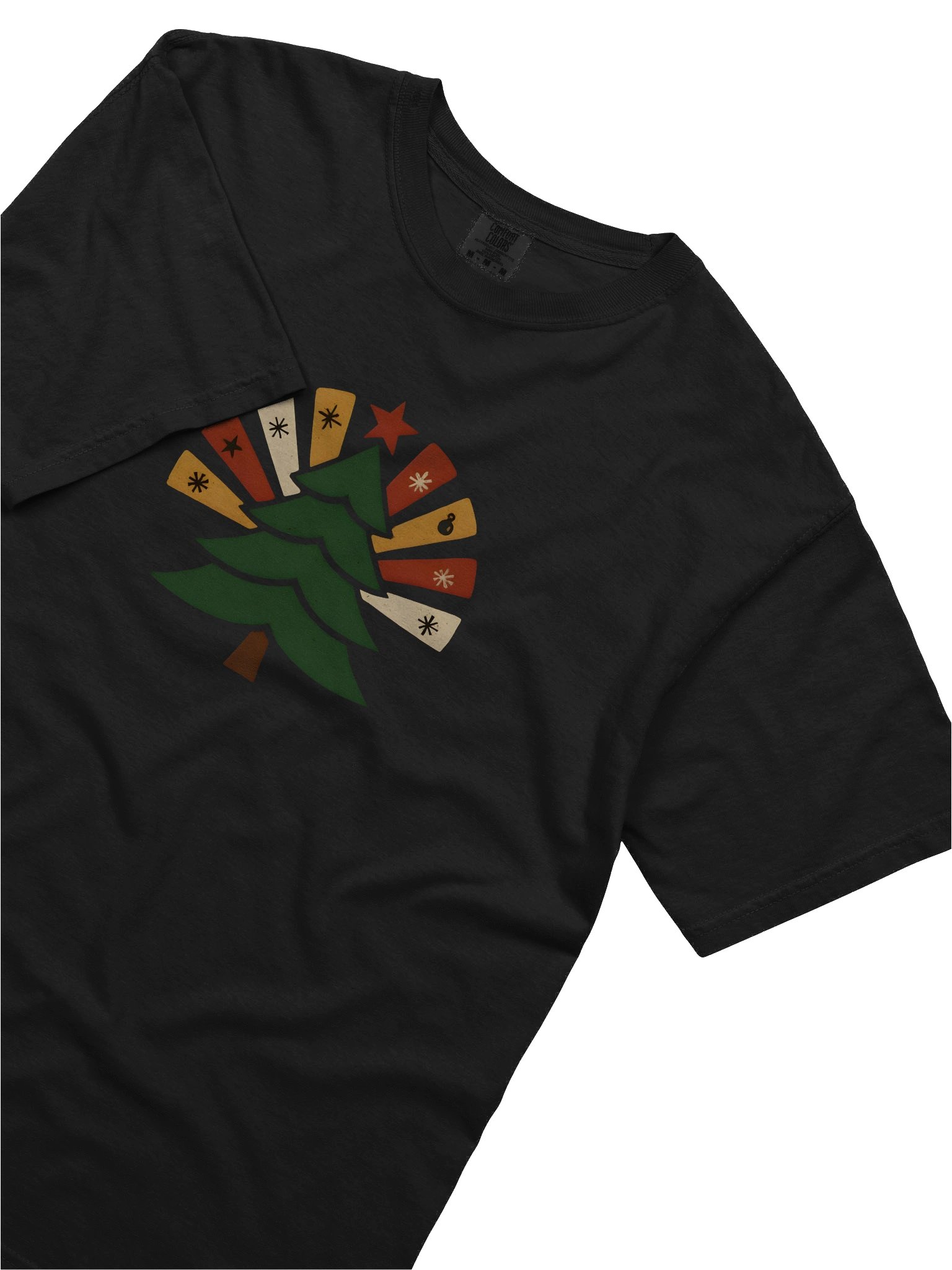 Retro Christmas Tree Starburst Tee product image (42)
