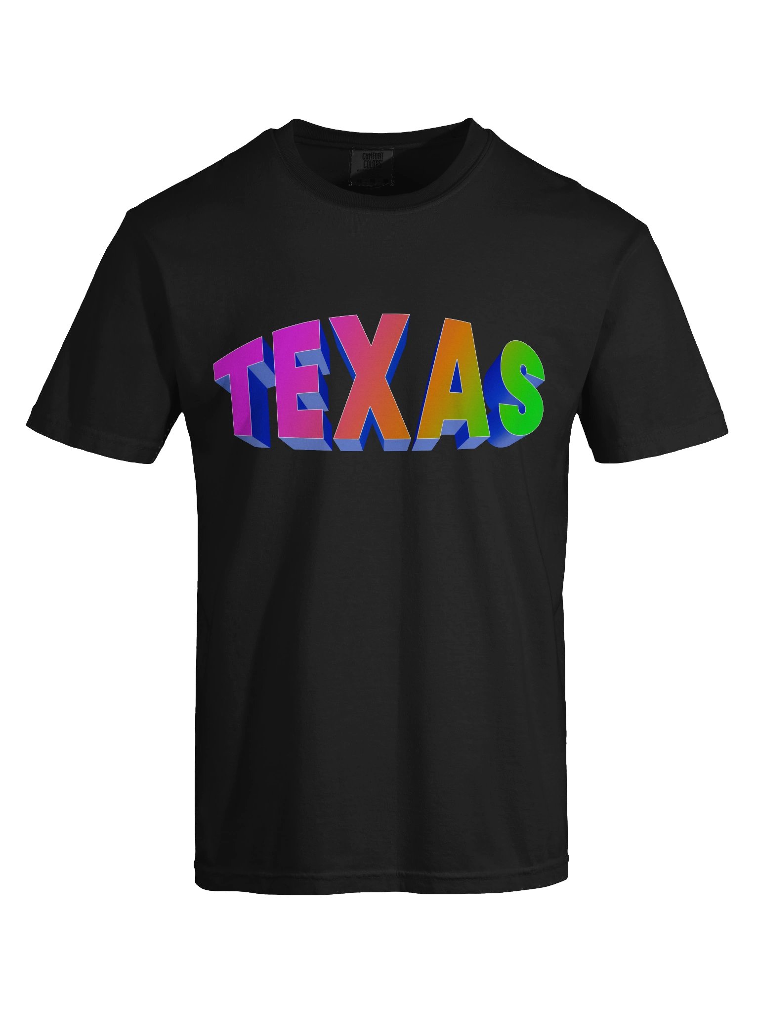 TEXAS Neon Gradient 3D Tee product image (7)