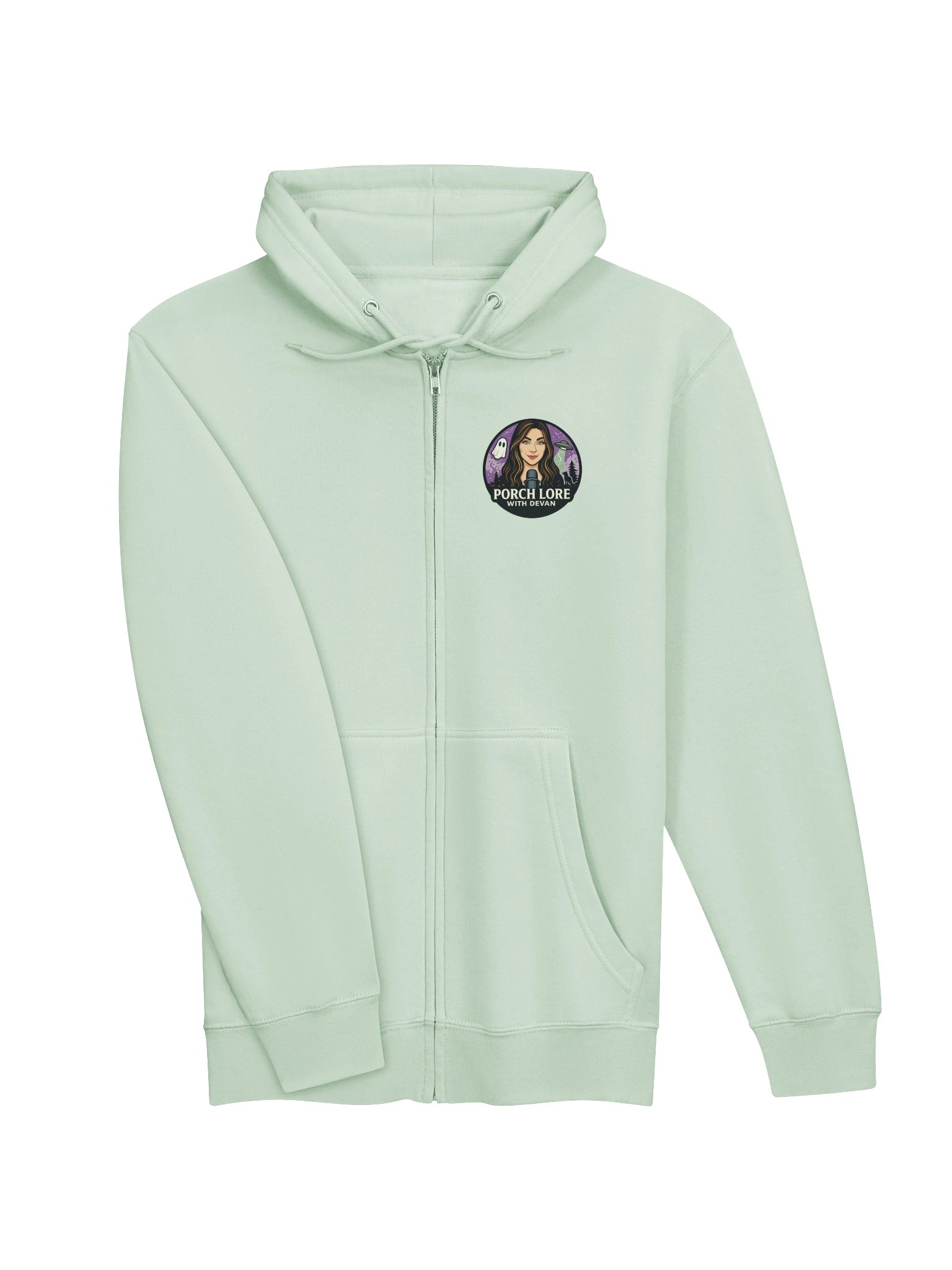 PORCH LORE DEVAN LOGO ZIP UP HOODIE product image (3)
