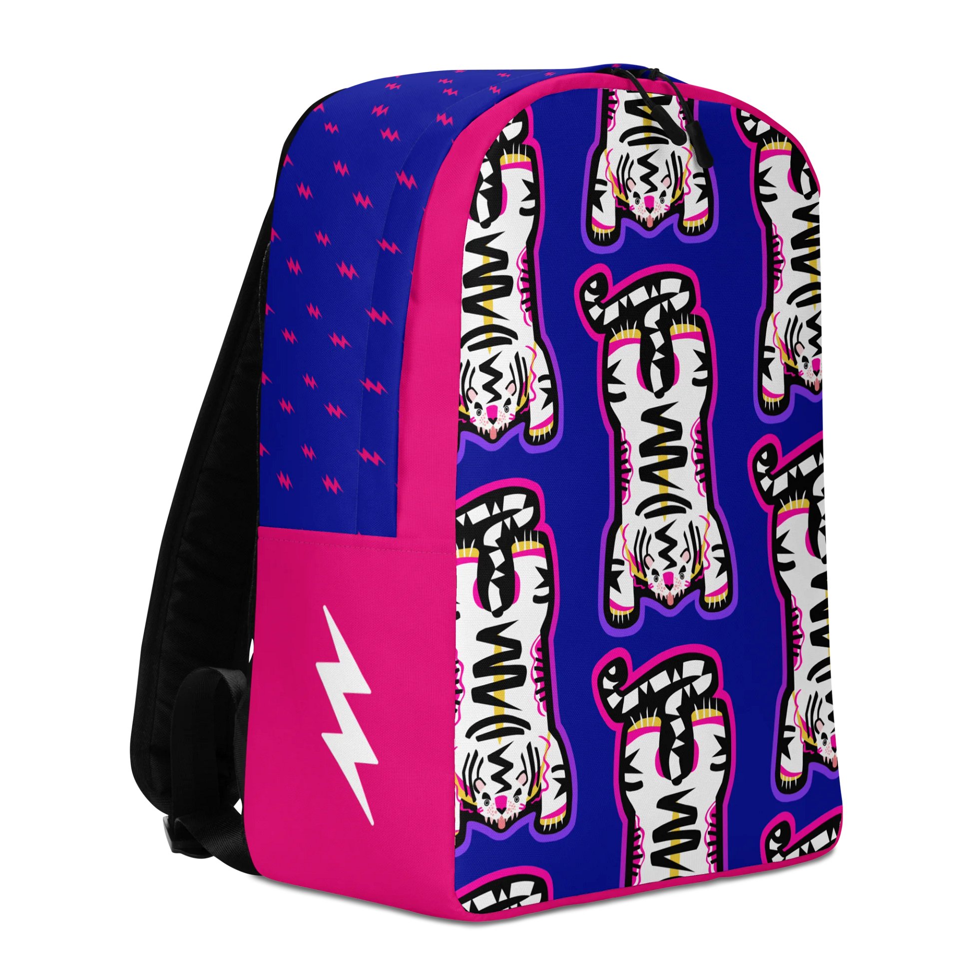 Pink & White Tiger Backpack product image (5)