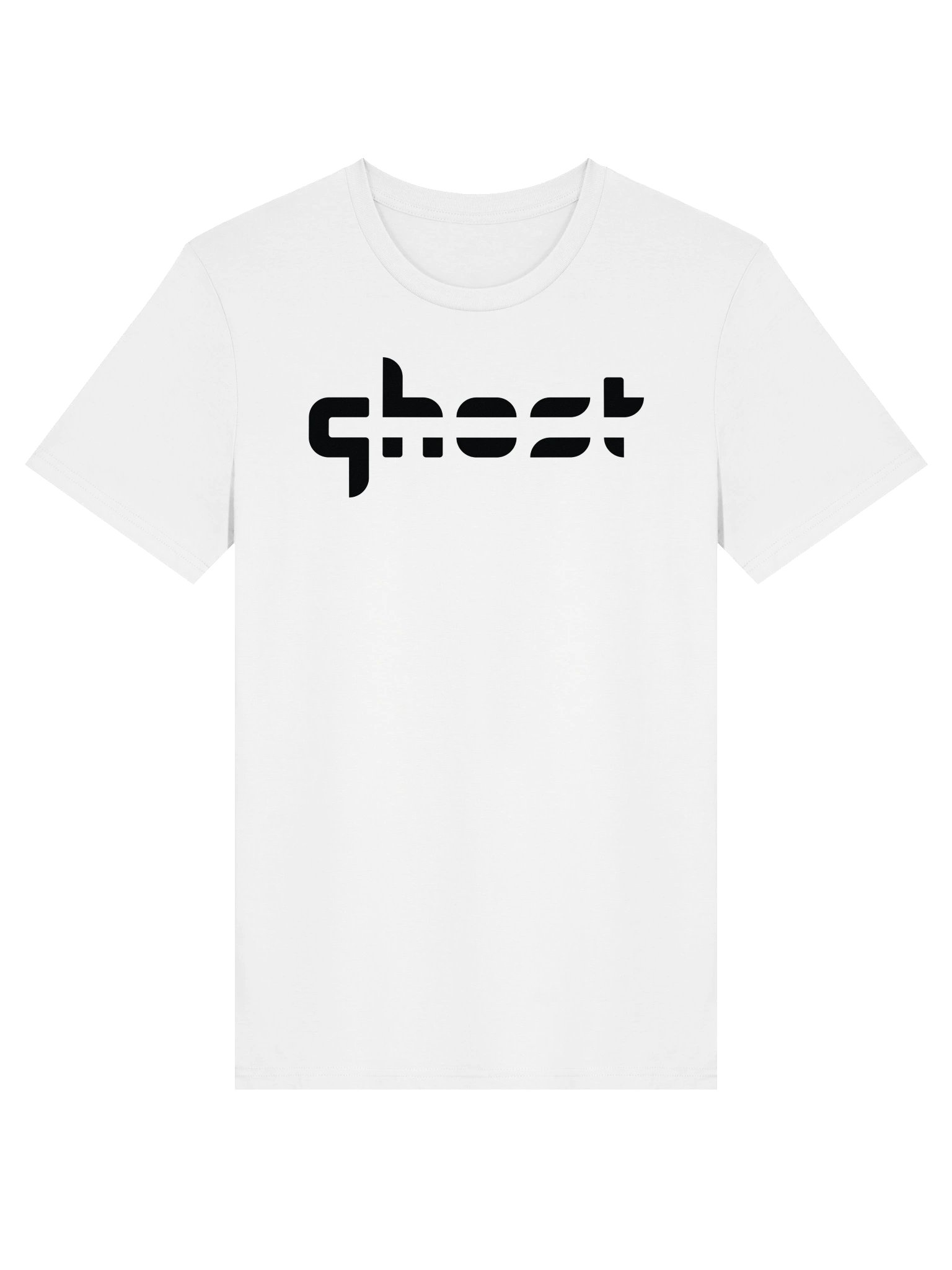 Ghost Gaming Black on White Text Logo T-Shirt product image (1)
