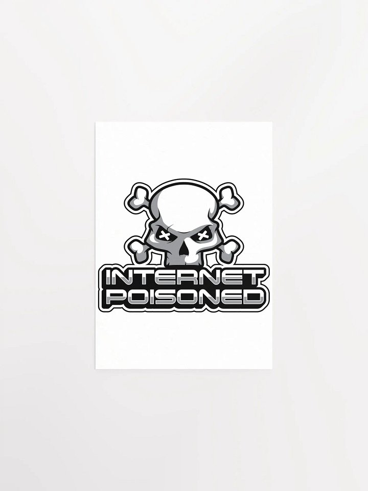Internet Poisoned Y2K Poster – Funny Skull Meme Wall Art product image (1)