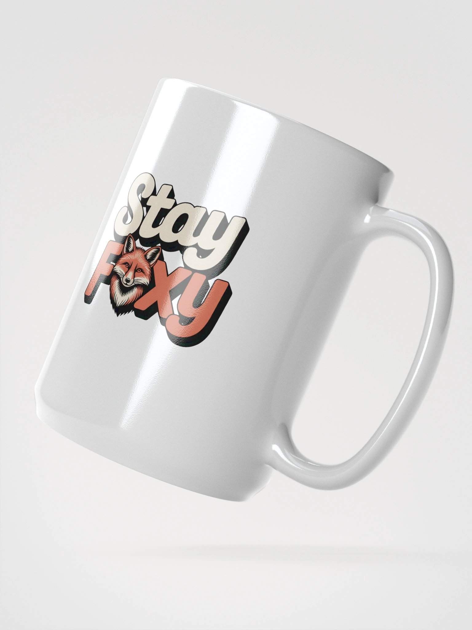 Foxy Elegance White Glossy Mug product image (2)