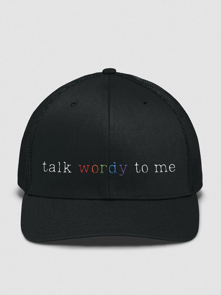 [talk wordy] trucker cap — pride edition product image (1)