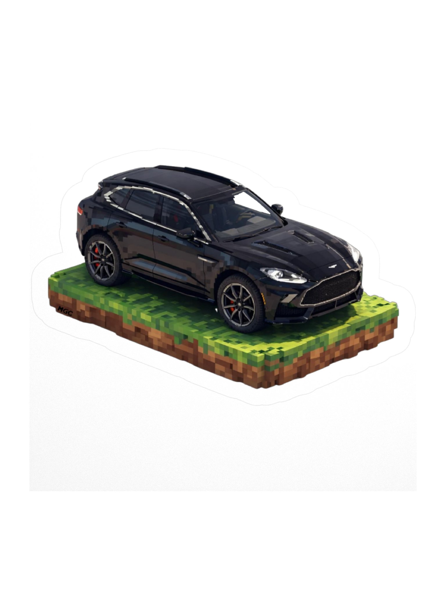 Black Aston Martin DBX Sticker (Pixel, Retro, Minecraft) product image (2)
