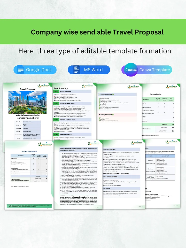Travel Agent Business Documents Bundle product image (2)