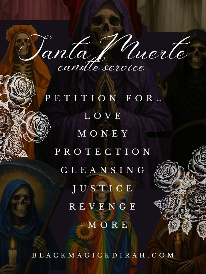 Santa Muerte Candle Service - Love/Money/Protection/Cleansing/Justice/Revenge product image (1)