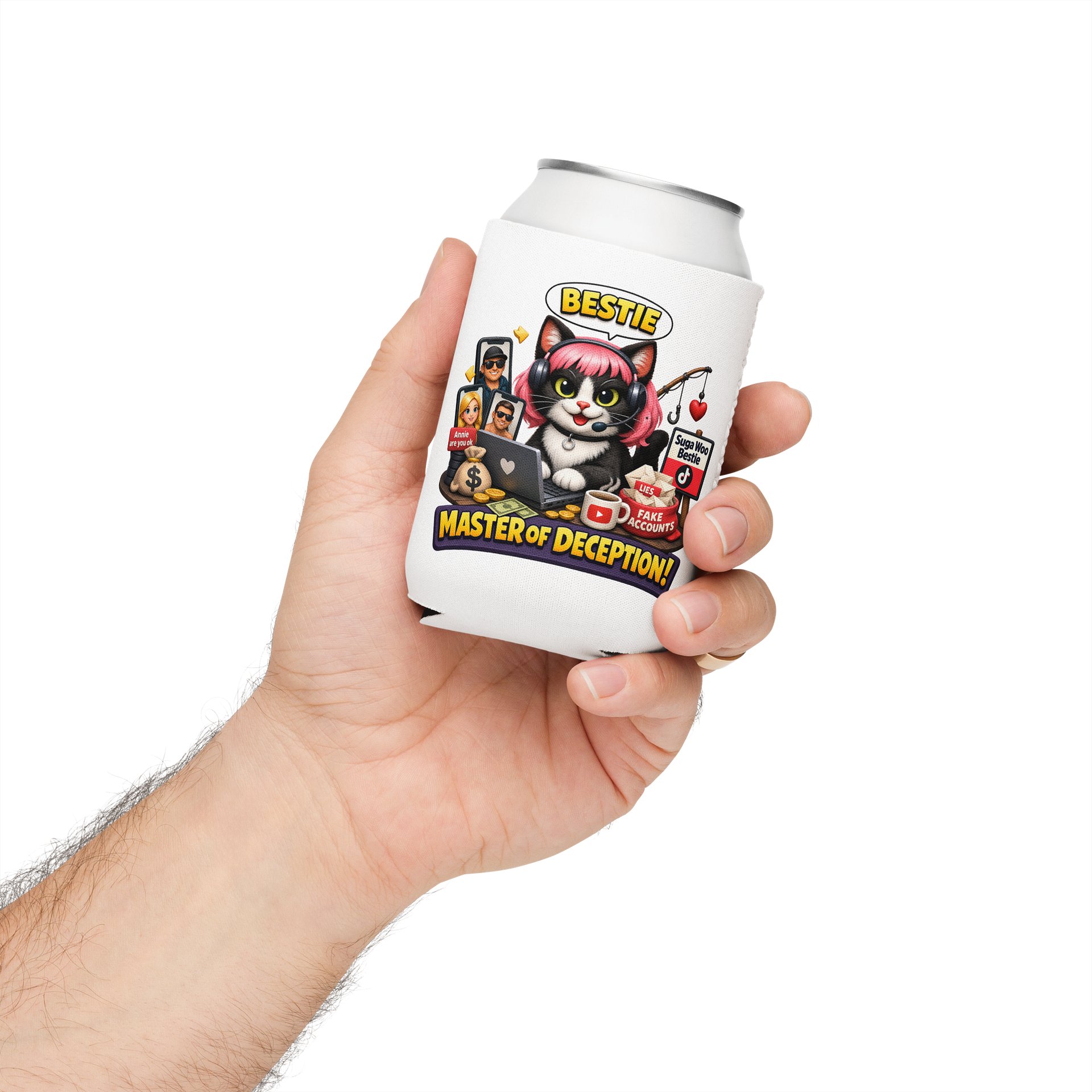 ''Master of Deception'' Coozie Can Cooler product image (1)