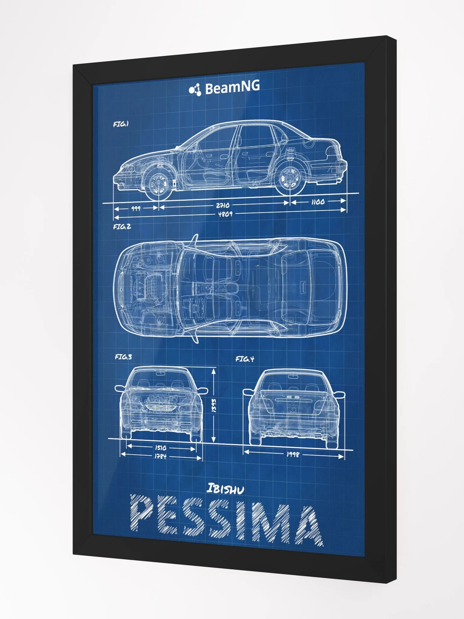 Framed Poster: Ibishu Pessima (1996 - 2000) Blueprint product image (3)