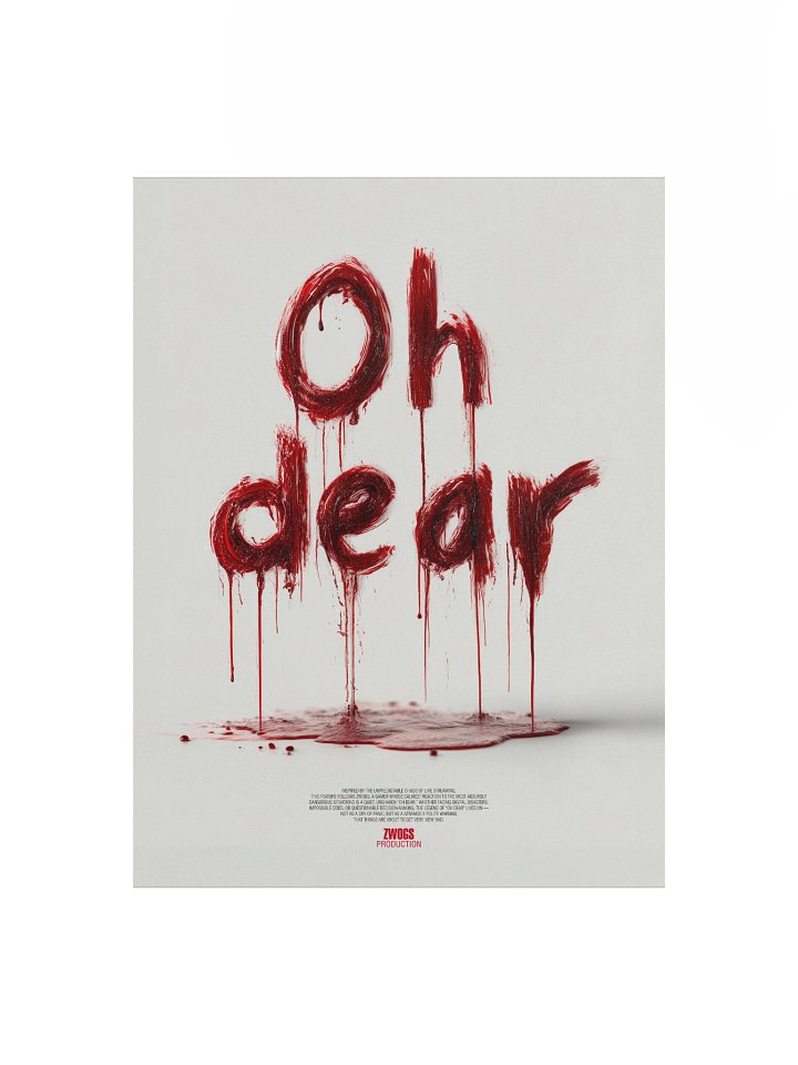 "Oh Dear" ZWOGs Horror Signature Phrase - Wall Poster product image (1)