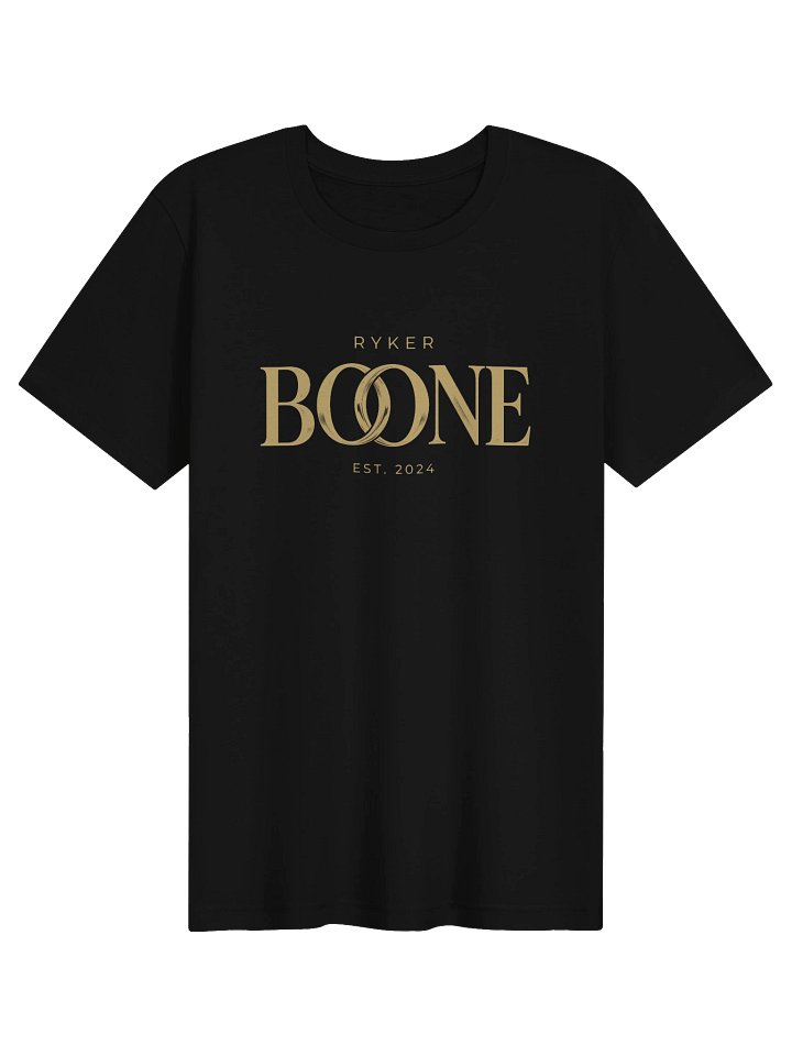 Ryker Boone "When The Lights Go Gold" Supersoft T-Shirt (Black/Gold Logo) product image (1)