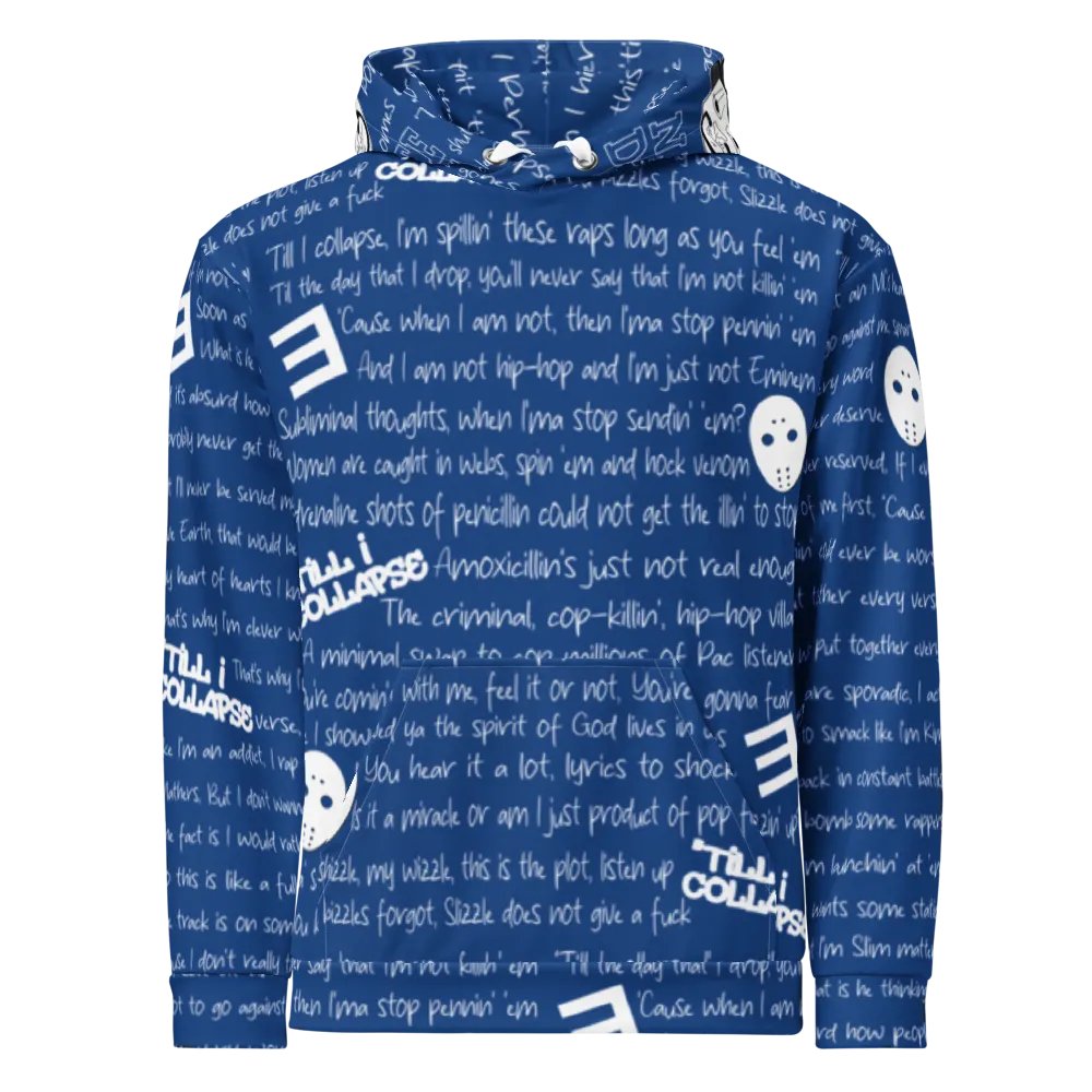 'Till I Collapse - Eminem - BLUE - Unisex Hoodie product image (2)