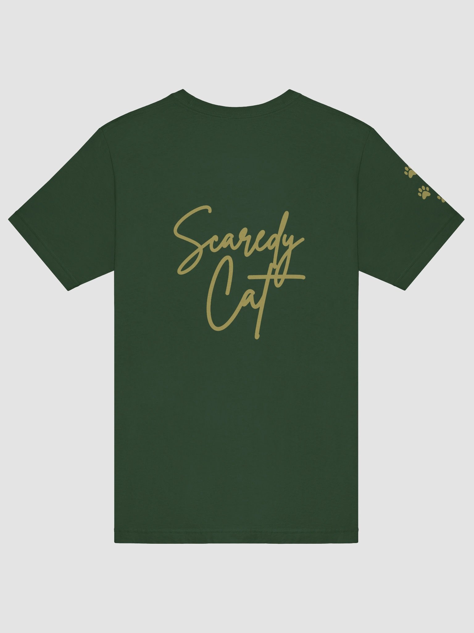 Whimsical 'Scaredy Cat' Handwritten T-Shirt product image (19)