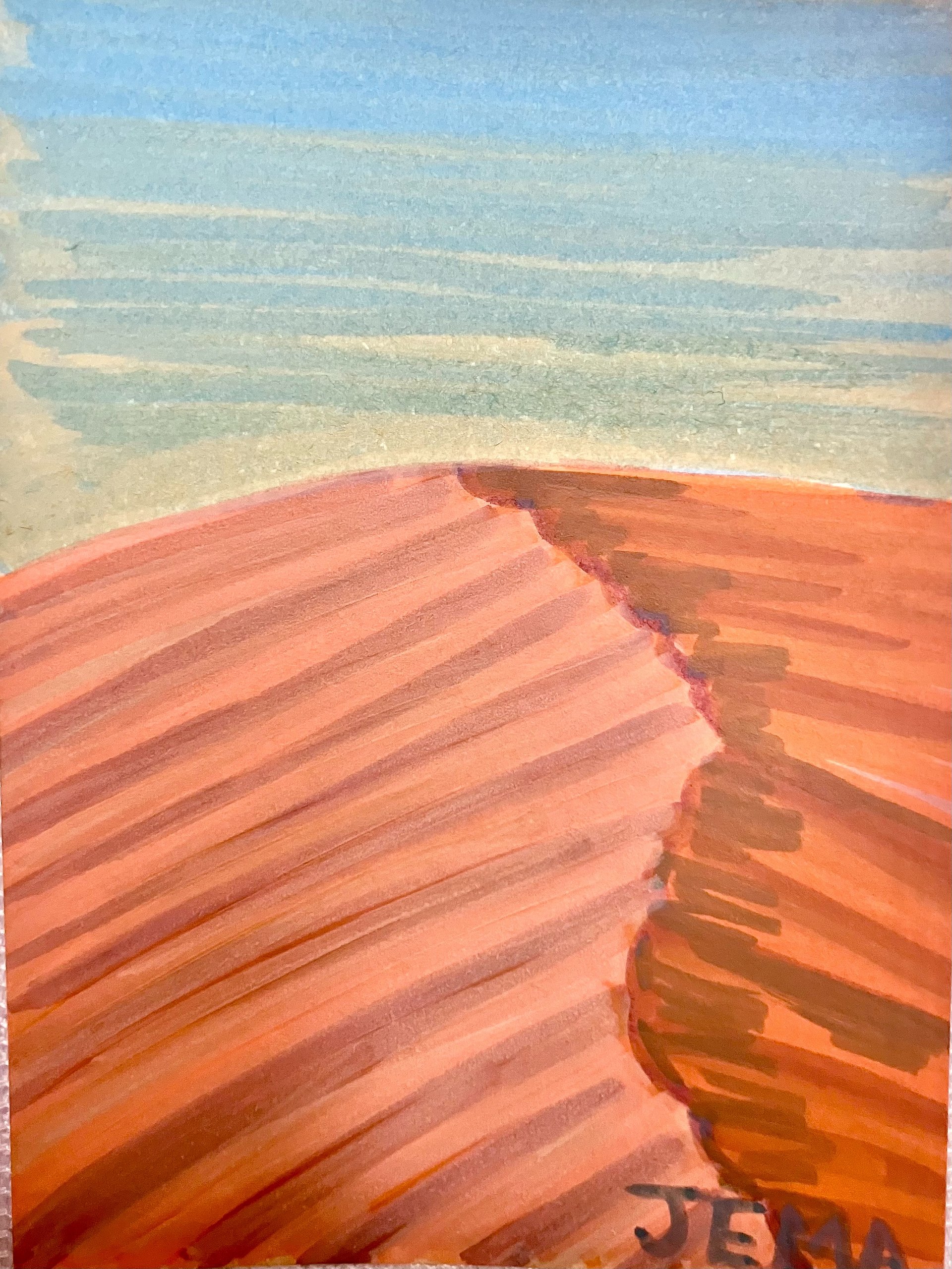 Desert Dunes ACEO Original Marker Artwork product image (2)