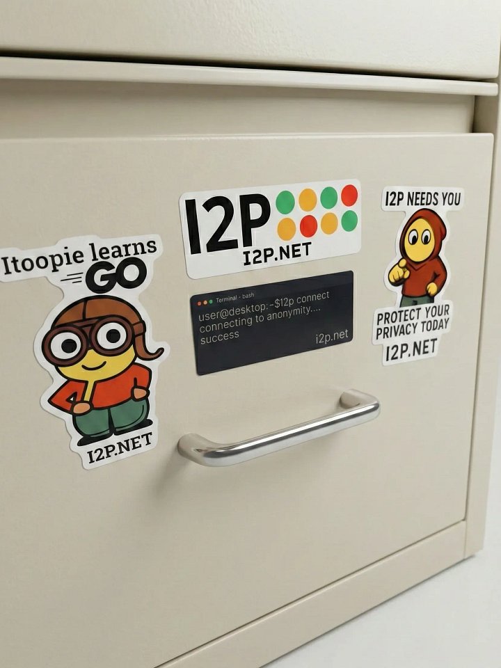 I2P Sticker Pack (4-Pack) product image (1)