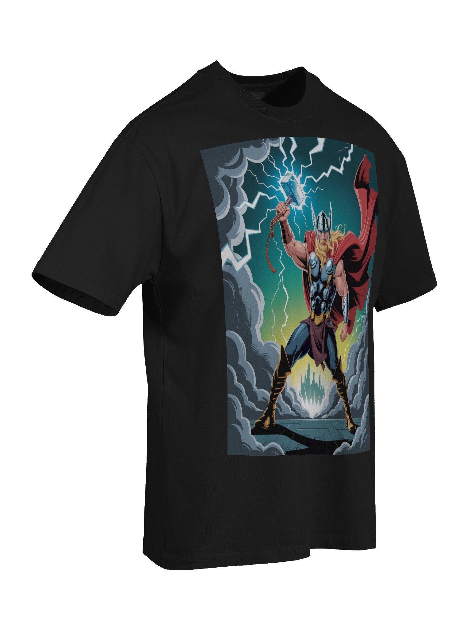 Thor Thunderlord's Stand Oversized Faded T-Shirt product image (8)