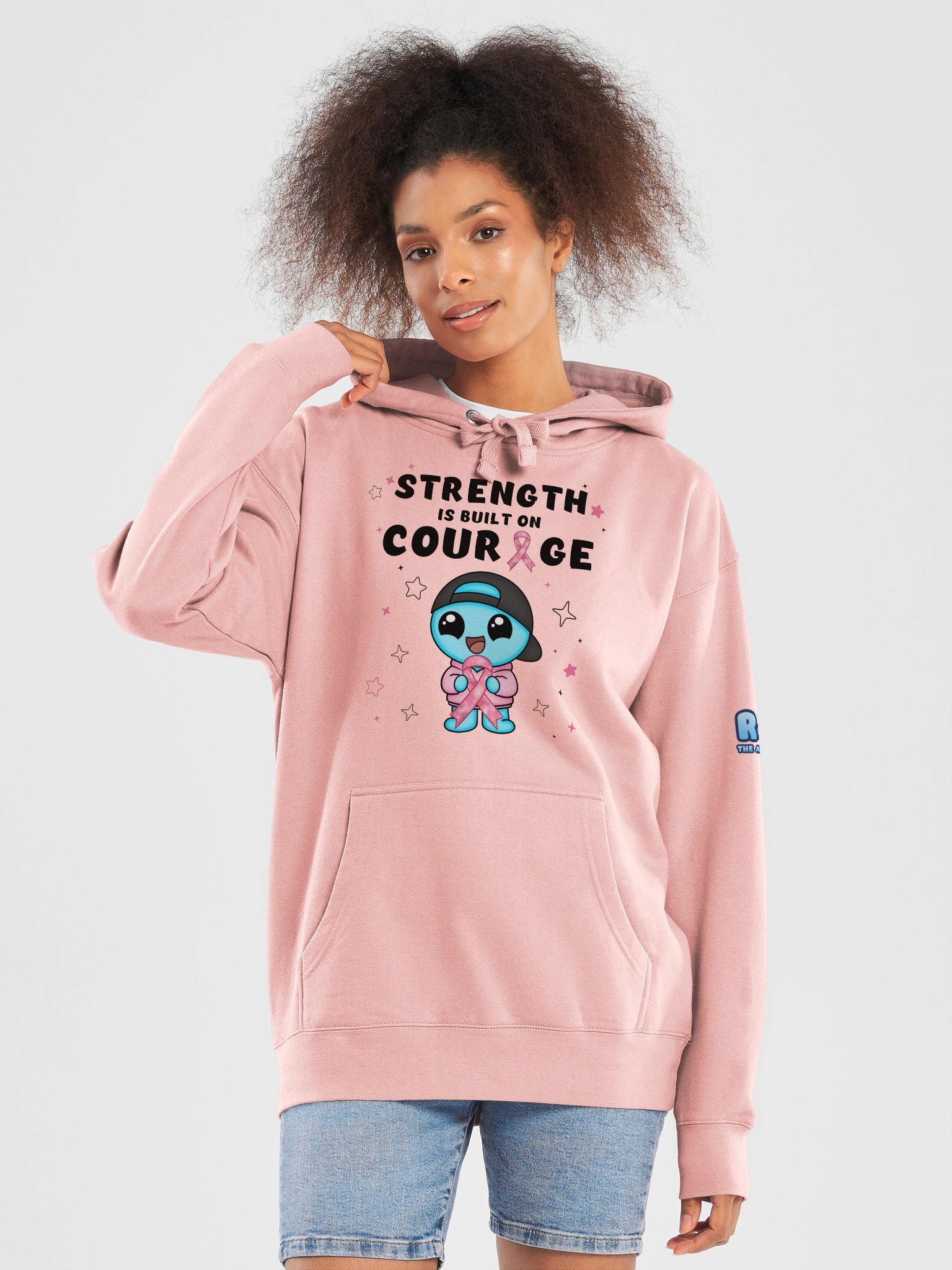 Strength Is Built On Courage Hoodie - Front Only product image (9)