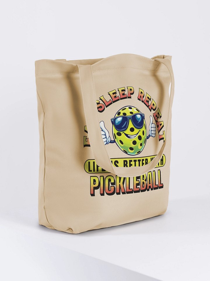 Eat Sleep Repeat Pickleball Thumbs Up Paradise Tote Bag product image (4)