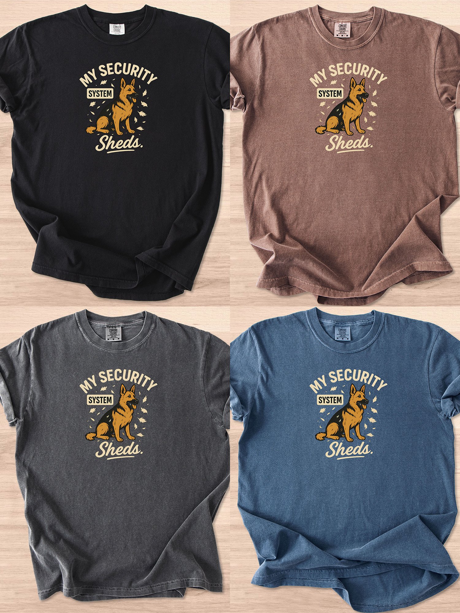My Security System Sheds (German Shepherd) Tee product image (15)