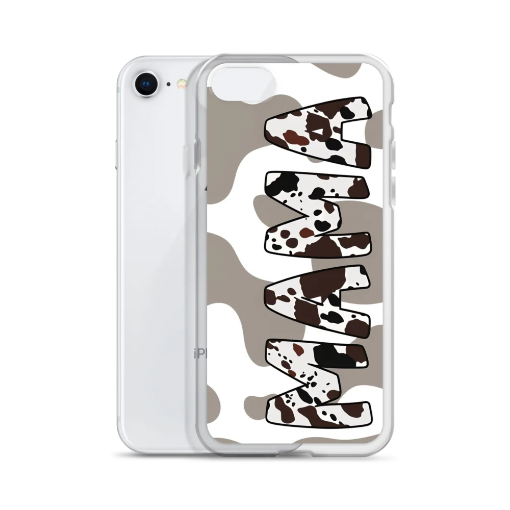 Cow Print Abstract Clear iPhone Case product image (55)