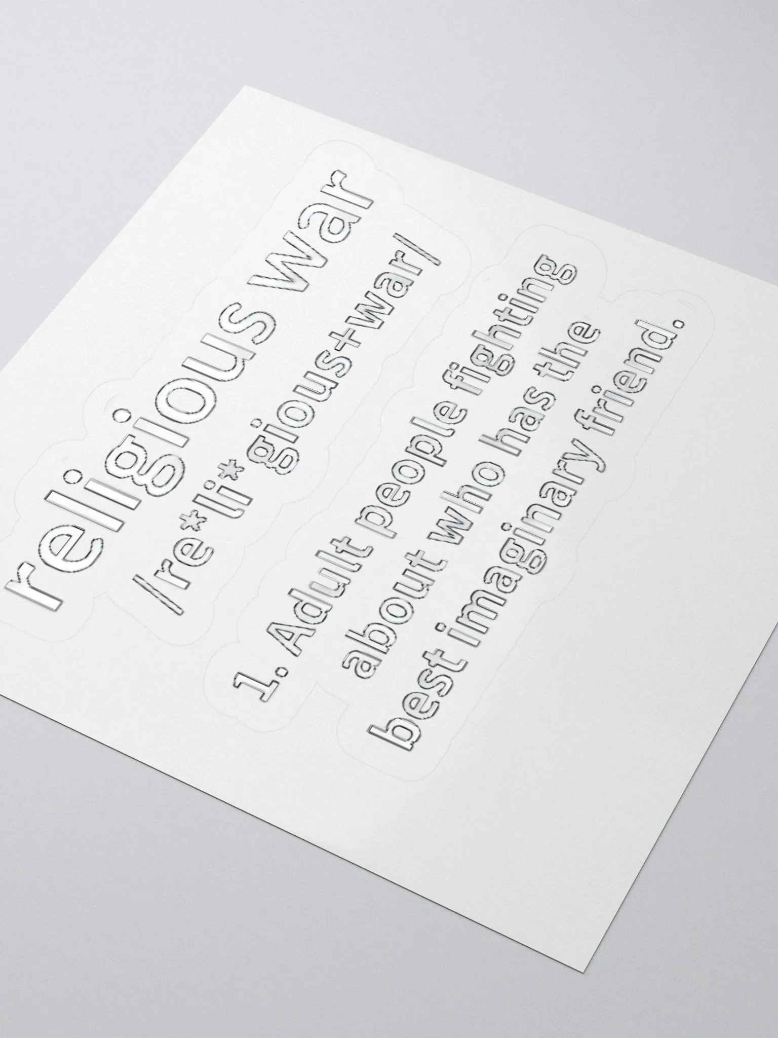 Religious War Definition Sticker product image (3)