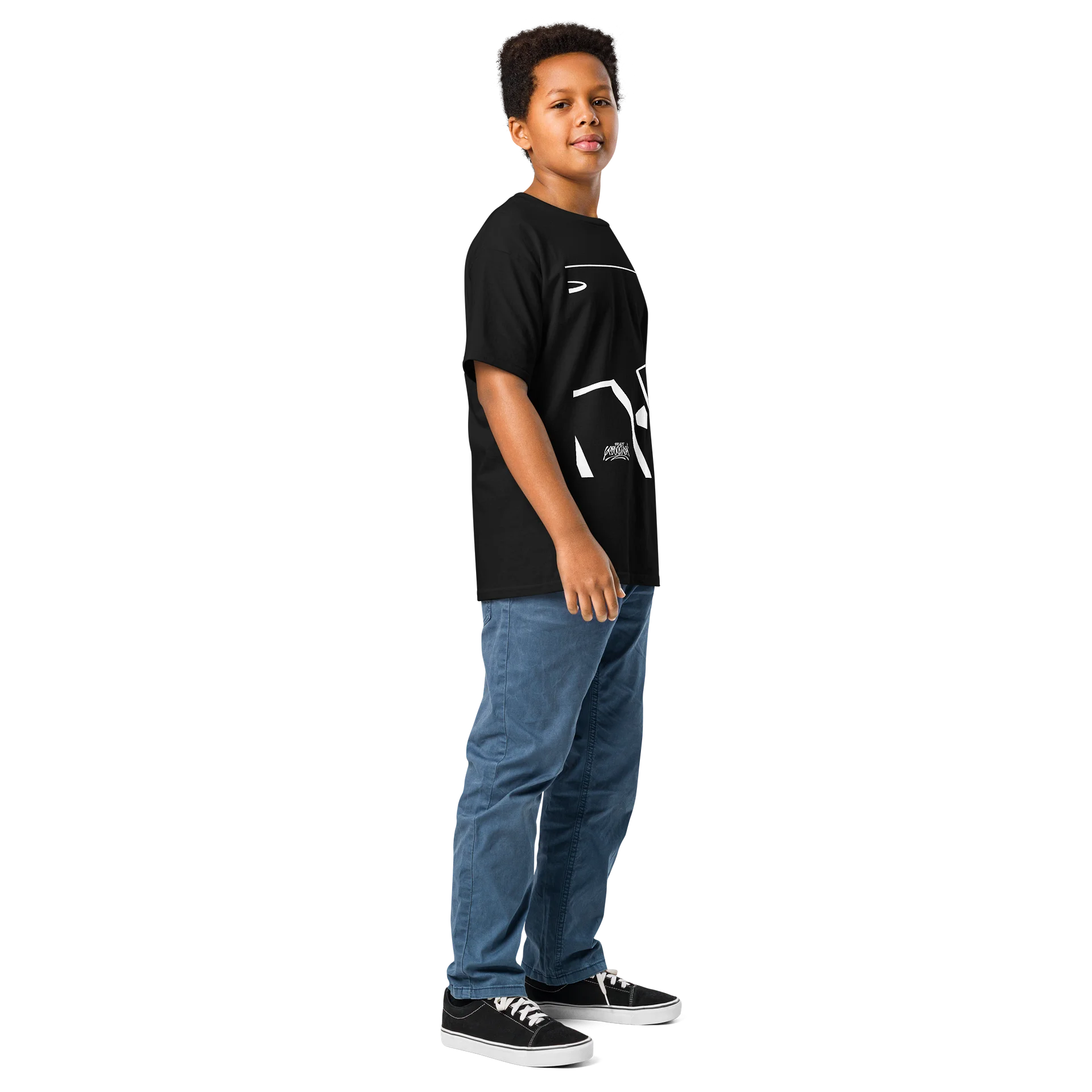 Baseball Lines Youth Classic Black Tee product image (4)