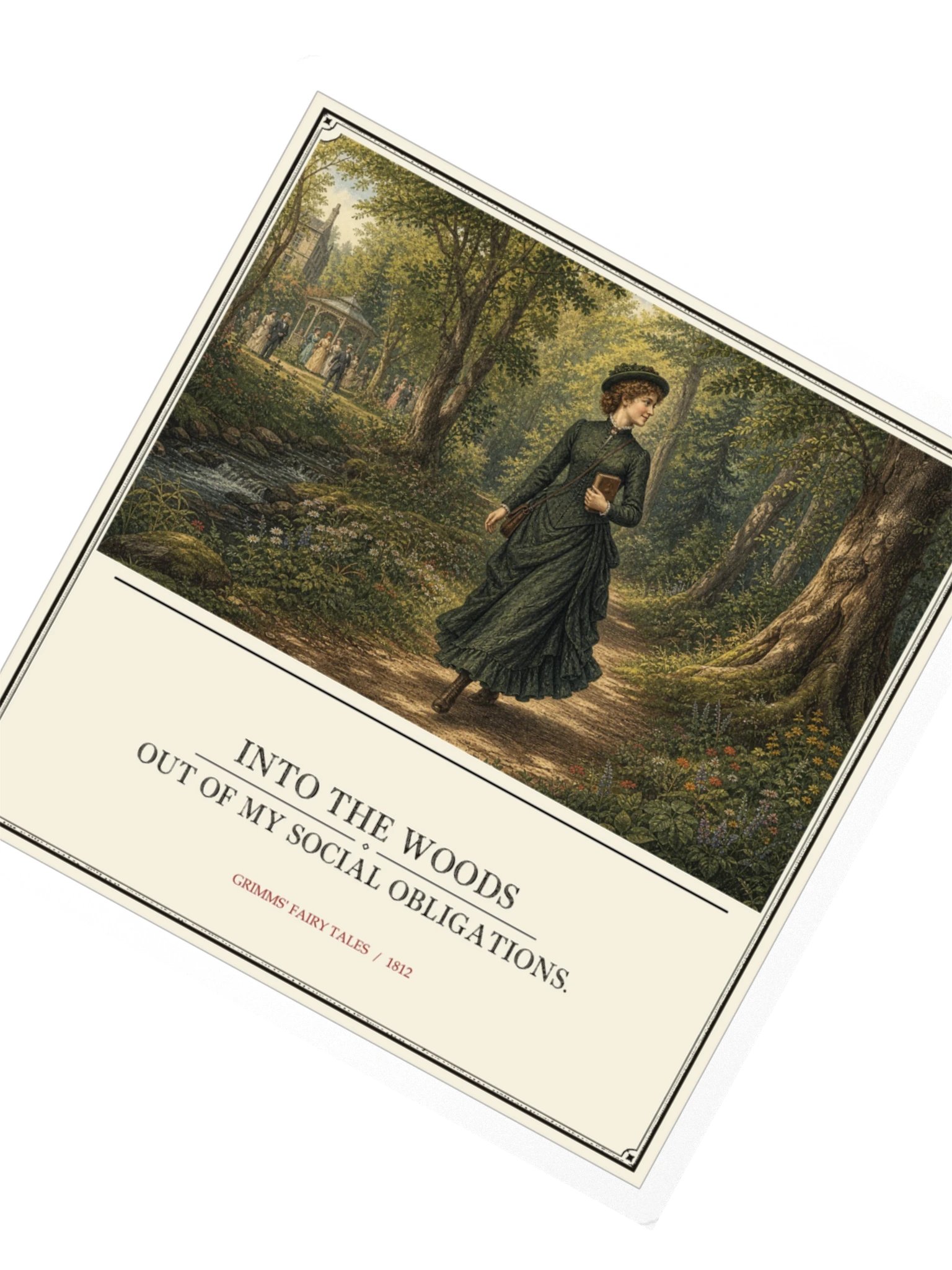 Into Woods Out Social Obligations -- Grimms Fairy Tales Sticker product image (2)