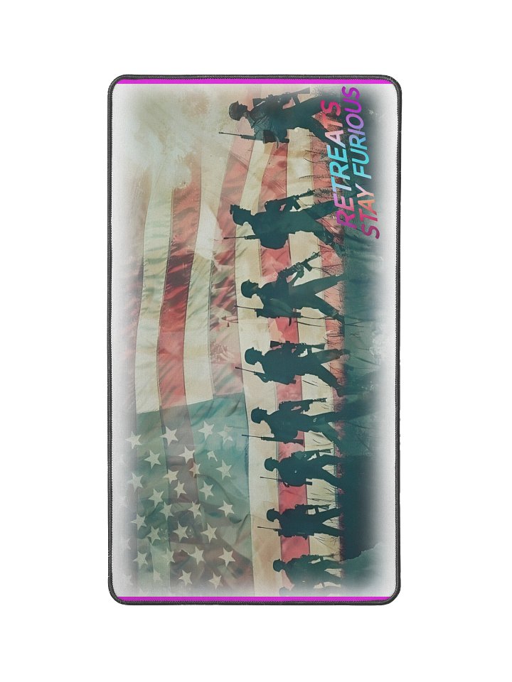 Furious Flag Retreat Desk Mat product image (1)