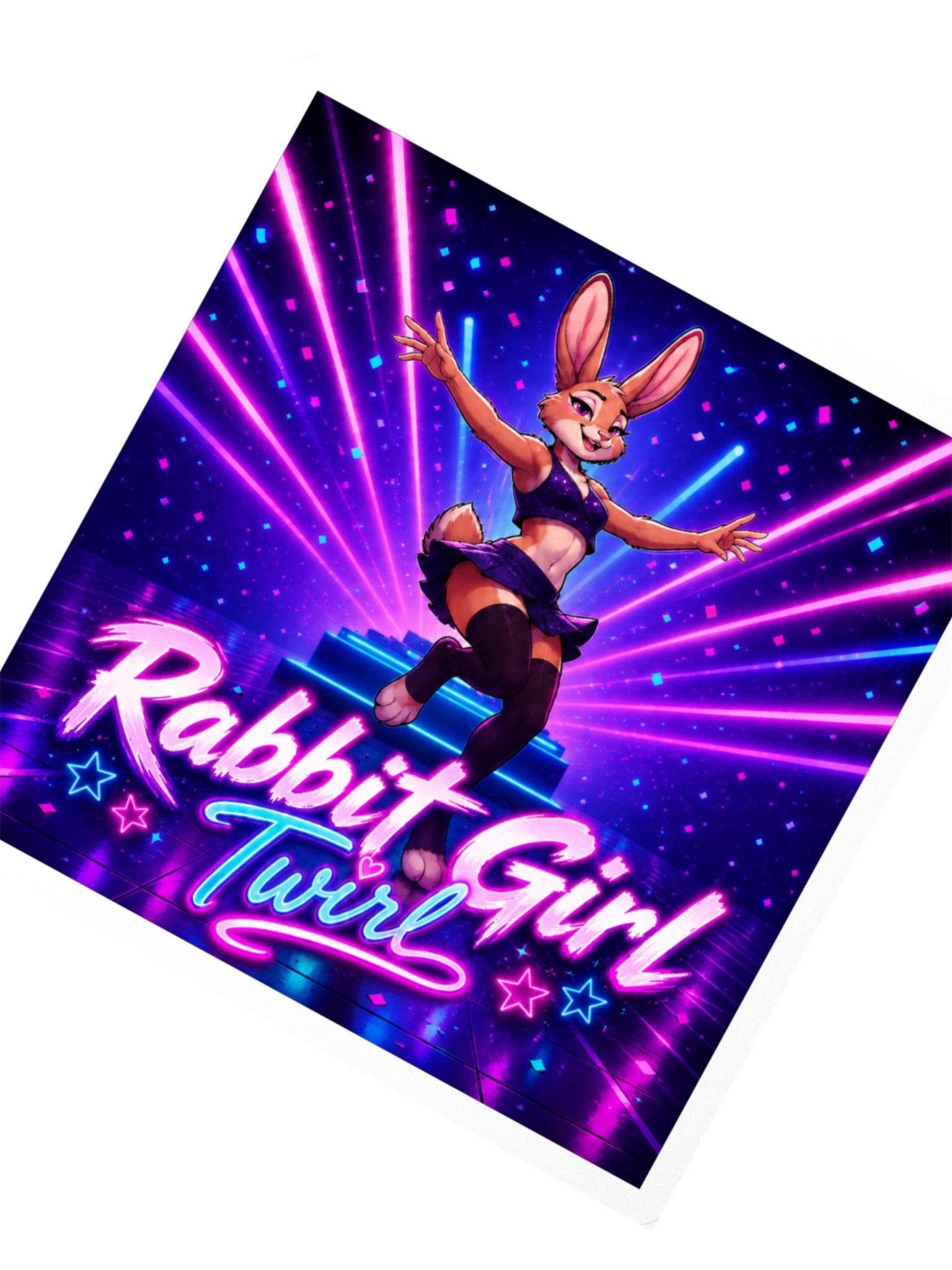 Rabbit Girl Twirl Sticker product image (5)