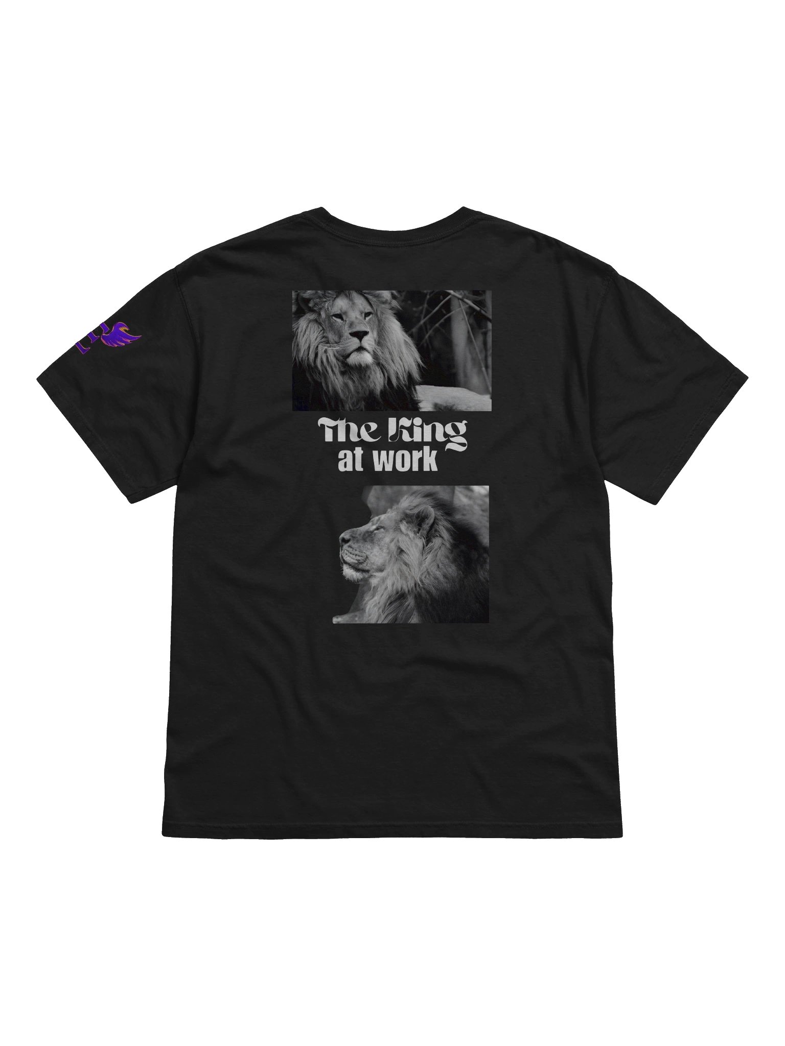 The king at work: t-shirt product image (2)